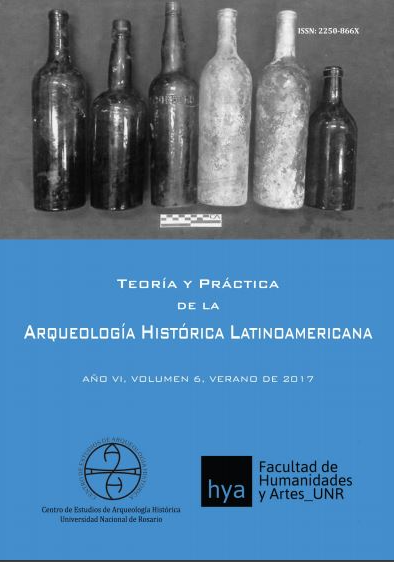 					Ver Vol. 6 Núm. 1 (2017): Teoría y Práctica de la Arqueología Histórica Latinoamericana
				