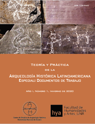 					Ver Vol. 1 Núm. 1 (2020): Teoría y Práctica de la Arqueología Histórica Latinoamericana. Especial. Documentos de Trabajo
				